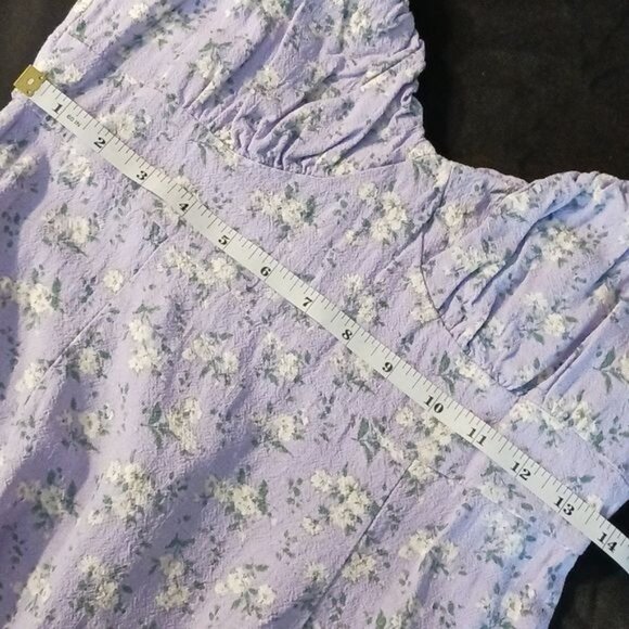 Aeropostale Purple Floral Sleeveless Mini Dress Juniors M - Picture 11 of 13